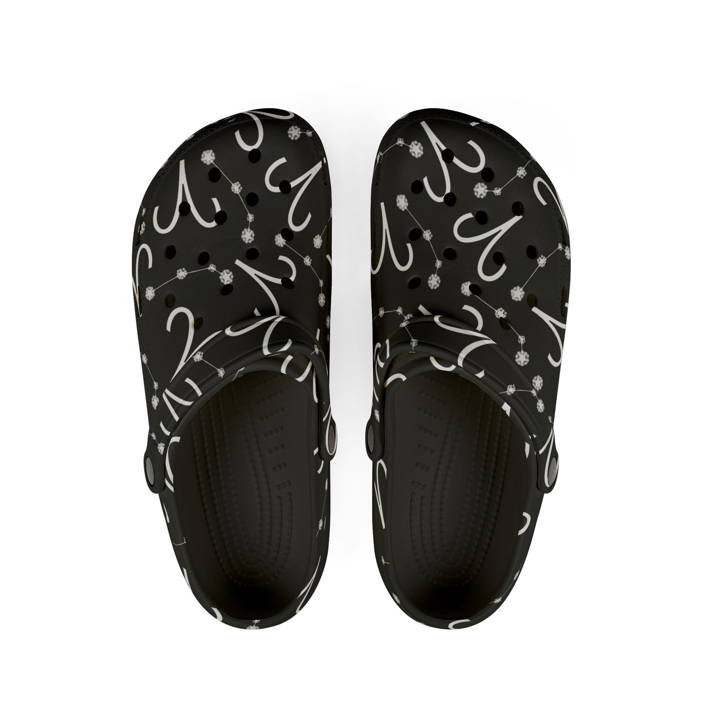 EVA Foam Rubber Shoes (AOP), Material 100% EVA, Aries Zodiac Design