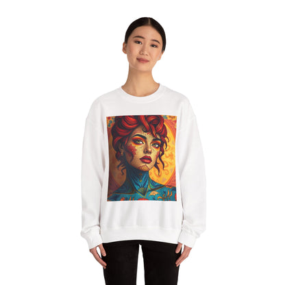 Unisex Heavy Blend™ Crewneck Sweatshirt, Aquarius, Zodiac v2, Sexy Pattern