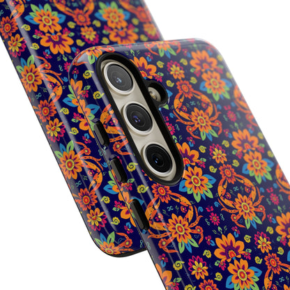 Tough Cases, Cancer, Zodiac, Flower Pattern