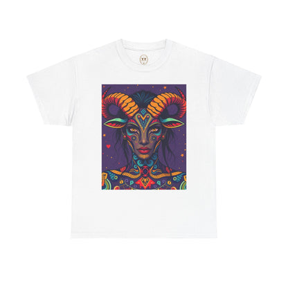 Unisex Heavy Cotton T-Shirt, Taurus, Zodiac v3, Sexy Art