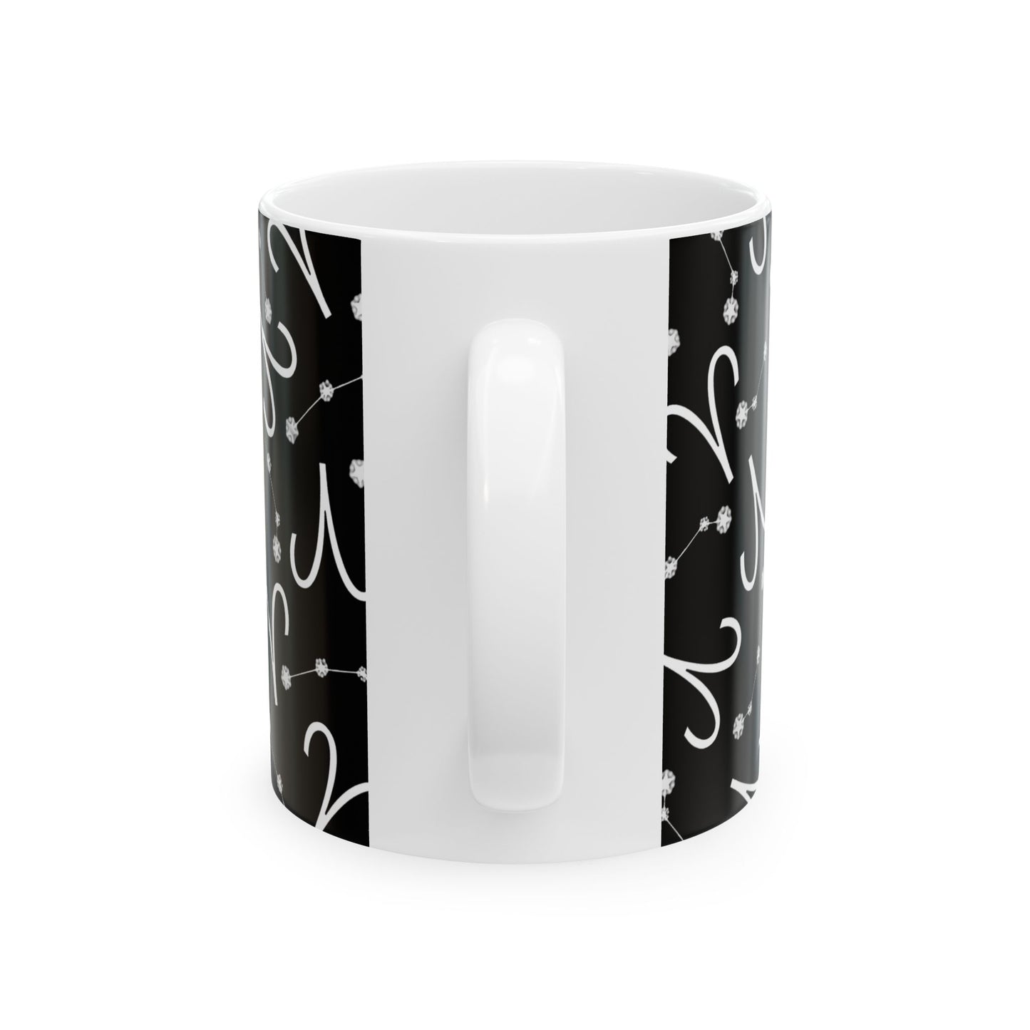 Ceramic Mug, (11oz, 15oz), Ceramic Coffee Mug, Black AOP, Aries Zodiac Design