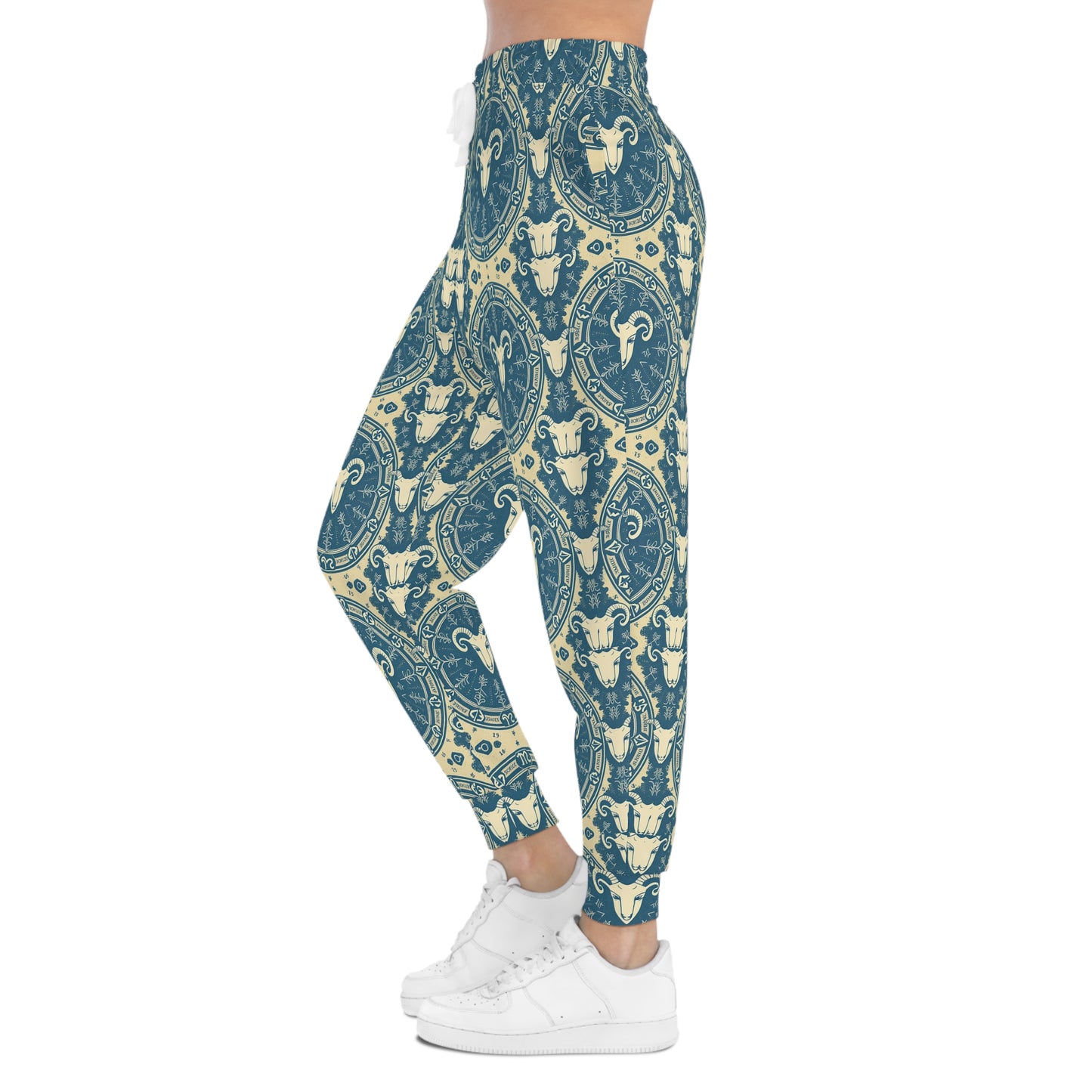 Athletic Joggers, Zodiac Design, Pattern, Aries, AOP