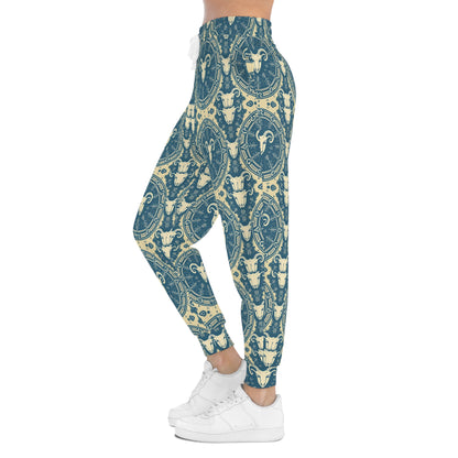 Athletic Joggers, Zodiac Design, Pattern, Aries, AOP