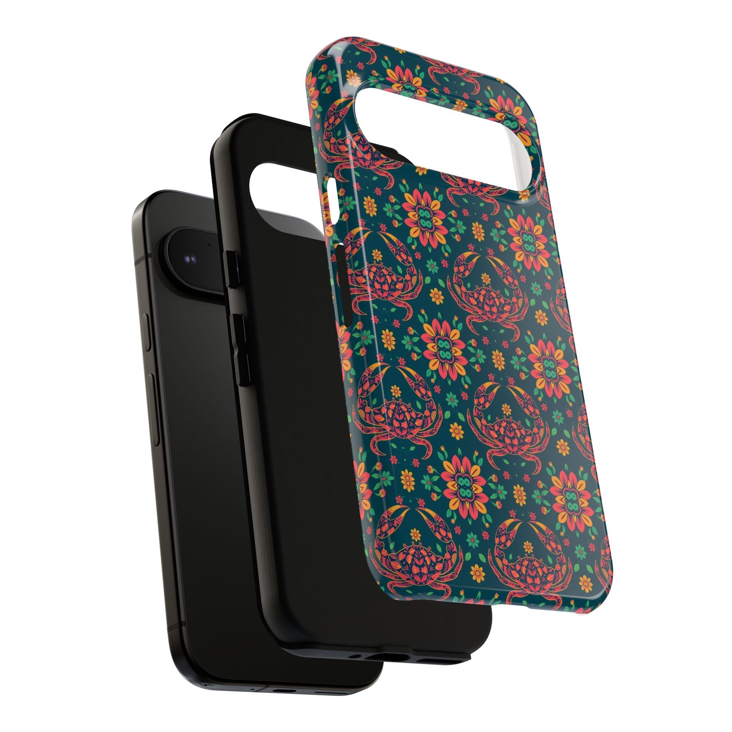 Tough Cases, Cancer, Zodiac v4, Flower Pattern