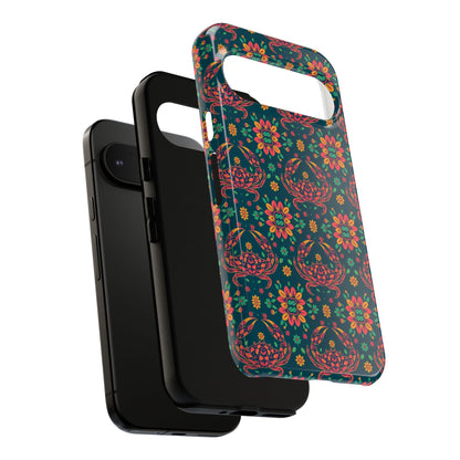 Tough Cases, Cancer, Zodiac v4, Flower Pattern