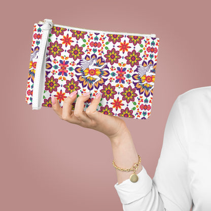 Clutch Bag, Sagittarius, Zodiac v2, Flower Pattern