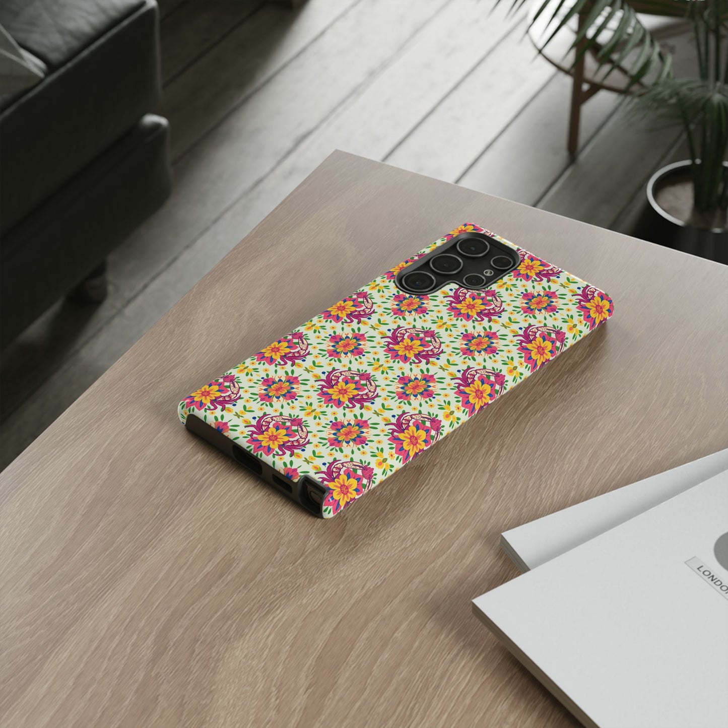 Tough Cases, Cancer, Zodiac v3, Flower Pattern