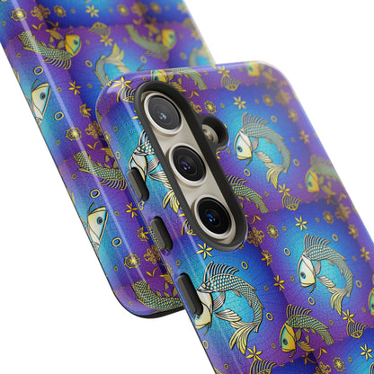 Tough Cases, Pisces, Zodiac v2, Metal Pattern