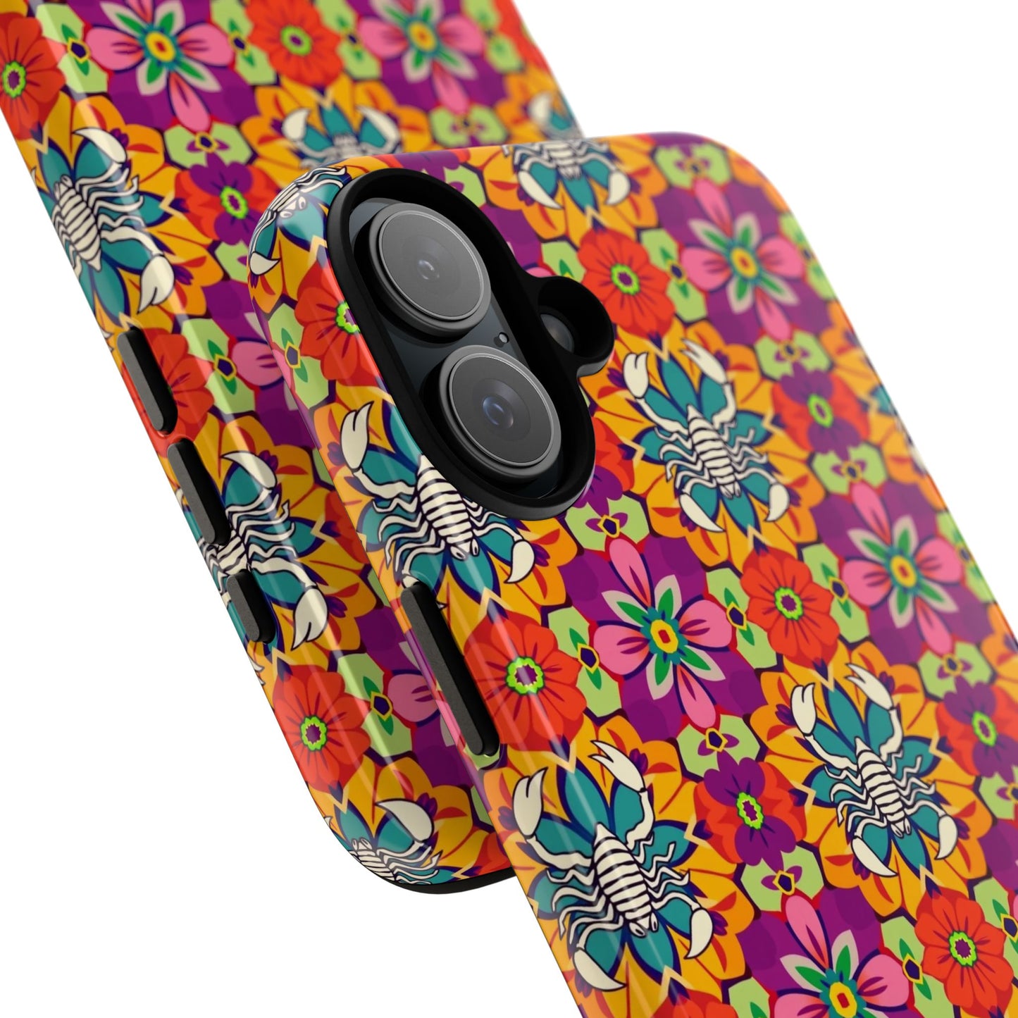 Tough Cases, Scorpio, Zodiac v3, Flower Pattern