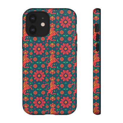 Tough Cases, Leo, Zodiac v2, Flower Pattern