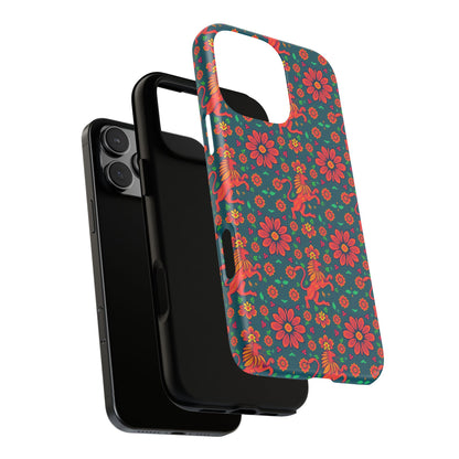 Tough Cases, Leo, Zodiac v2, Flower Pattern