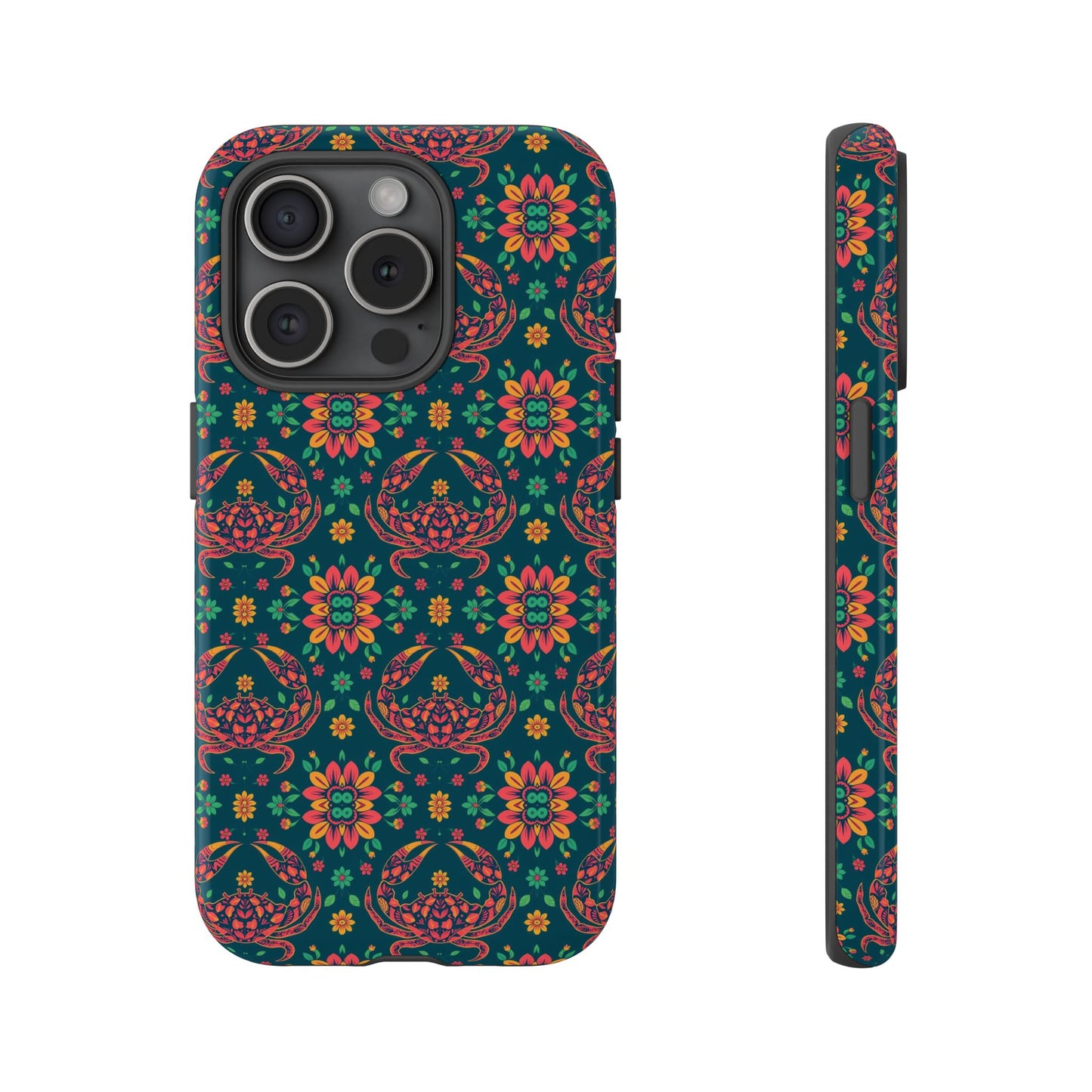 Tough Cases, Cancer, Zodiac v4, Flower Pattern