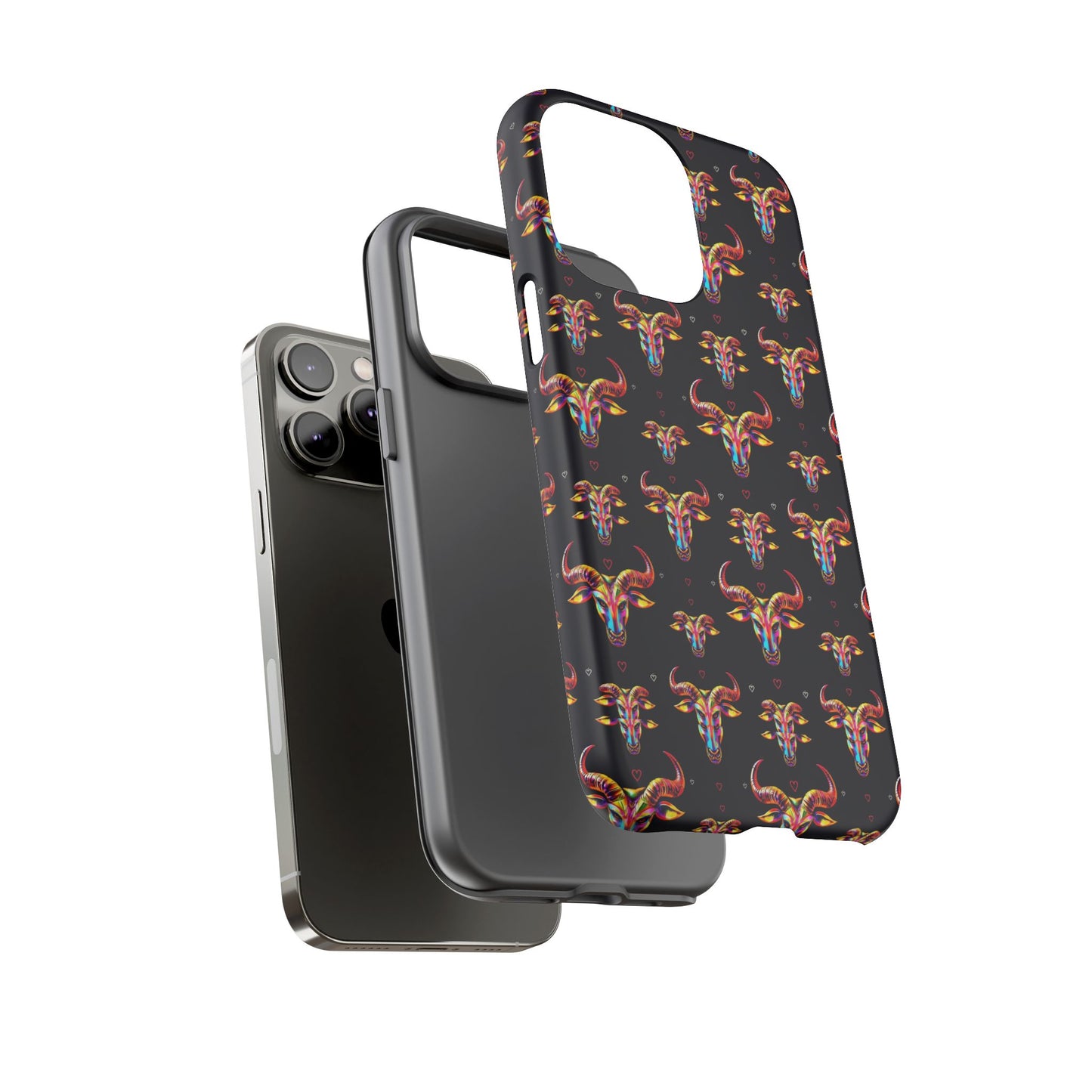 Tough Cases, Taurus, Zodiac, Metal Pattern