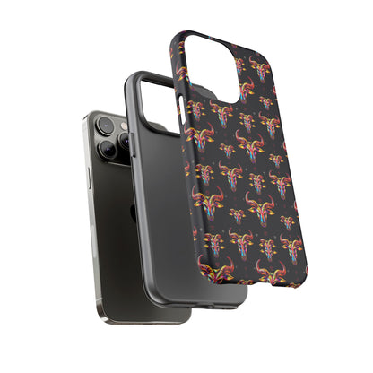 Tough Cases, Taurus, Zodiac, Metal Pattern