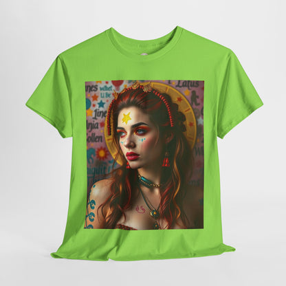 Unisex Heavy Cotton T-Shirt, Sagittarius, Zodiac, Sexy Art