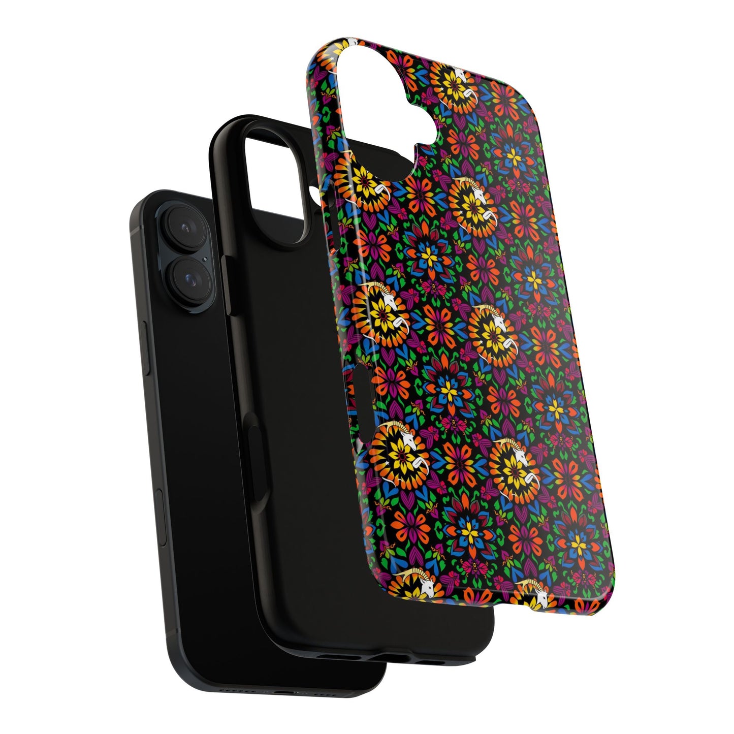Tough Cases, Capricorn, Zodiac v2, Flower Pattern