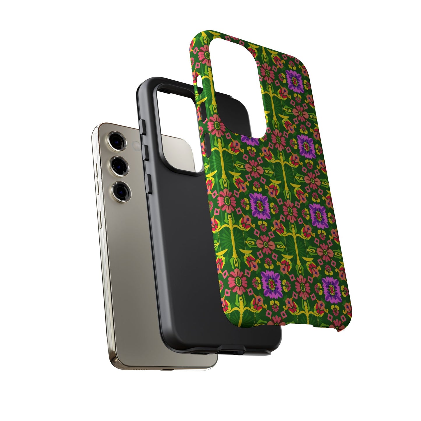 Tough Cases, Libra, Zodiac, Flower Pattern