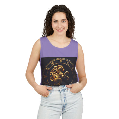Unisex Garment-Dyed, Tank Top, Virgo Design, Planet Animal, 100% US cotton