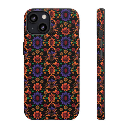 Tough Cases, Scorpio, Zodiac, Flower Pattern