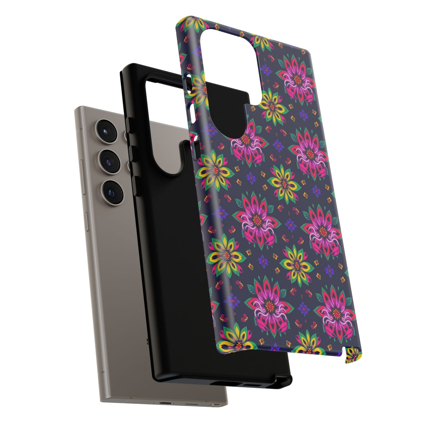 Tough Cases, Scorpio, Zodiac v4, Flower Pattern
