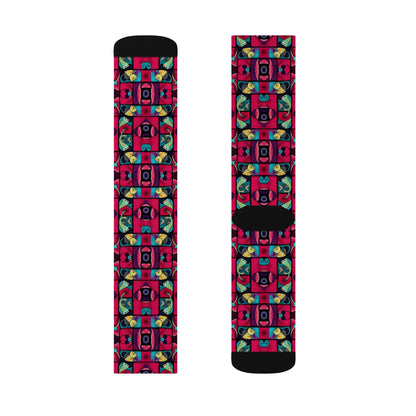Sublimation Socks, Pisces, Zodiac v2, Shapes Pattern