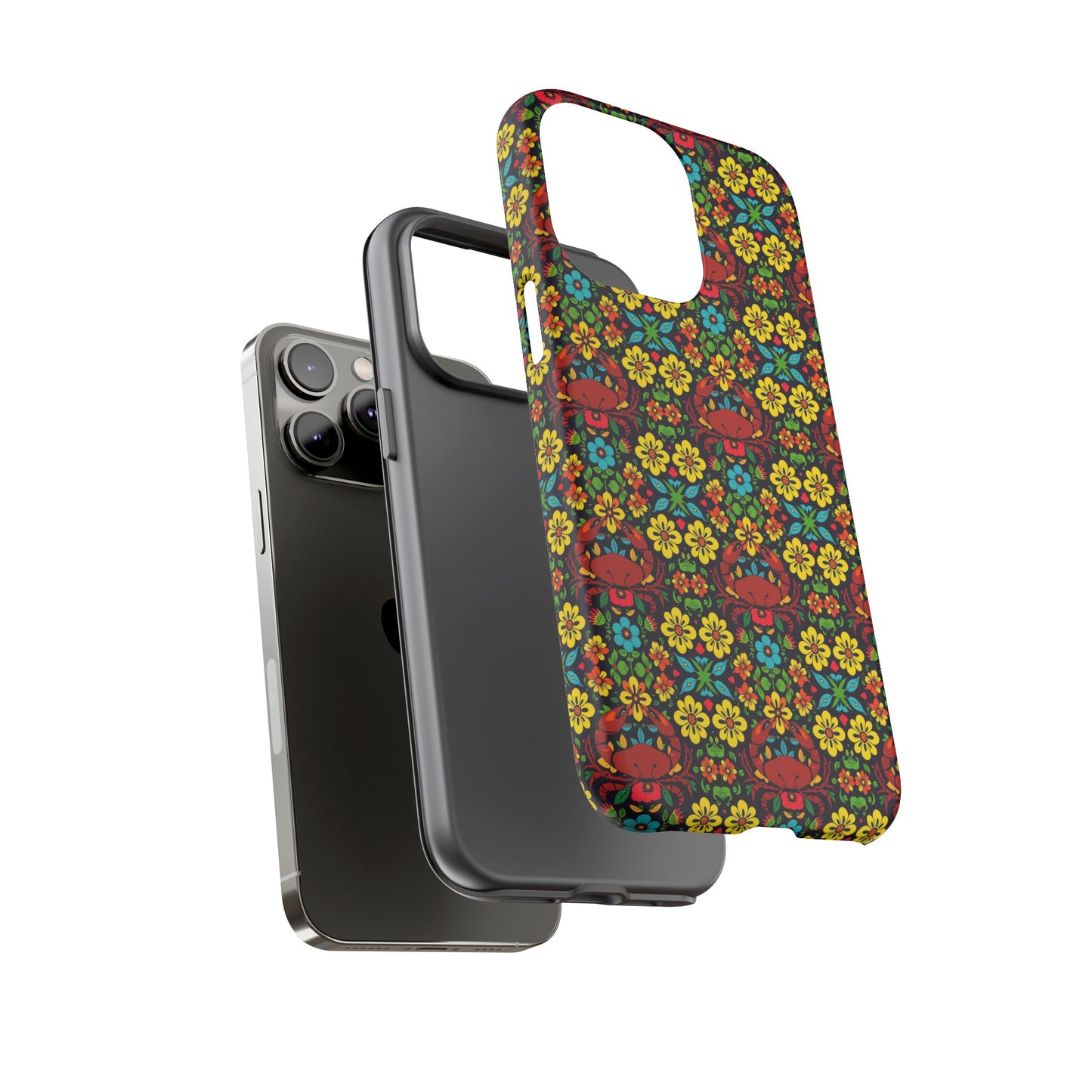 Tough Cases, Cancer, Zodiac v2, Flower Pattern