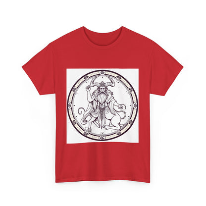 Unisex Heavy Cotton T-Shirt, Bull Centaur, Taurus Zodiac Design
