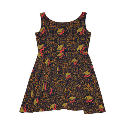 Women's Skater Dress, AOP, Zodiac, Sagittarius, Pattern