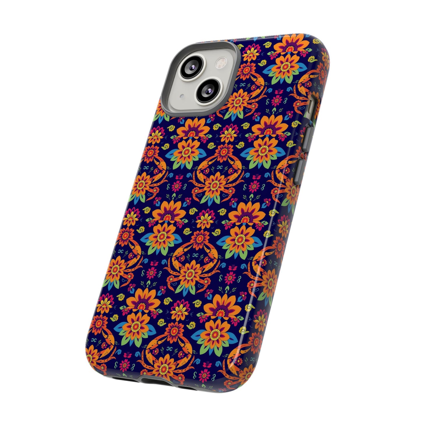 Tough Cases, Cancer, Zodiac, Flower Pattern