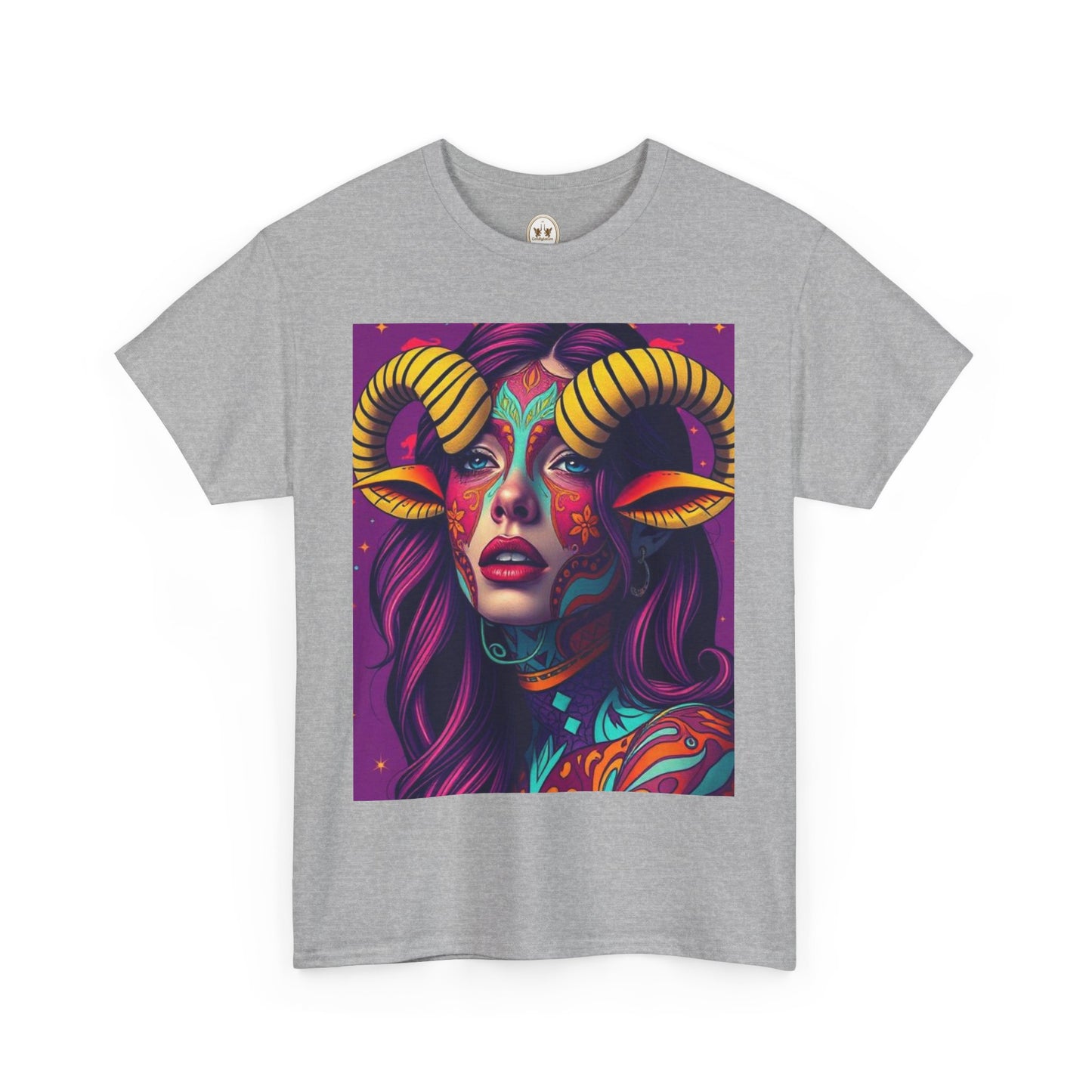 Unisex Heavy Cotton T-Shirt, Taurus, Zodiac v2, Sexy Art