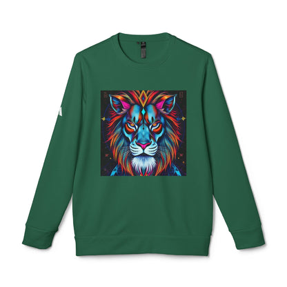 Adidas, Unisex Fleece Crewneck Sweatshirt, Leo, Pop Art v1, Zodiac