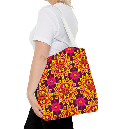 Tote Bag (AOP), Scorpio, Zodiac, Flower Pattern