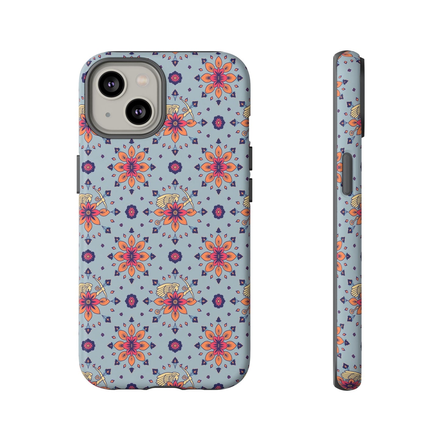 Tough Cases, Sagittarius, Zodiac v3, Flower Pattern