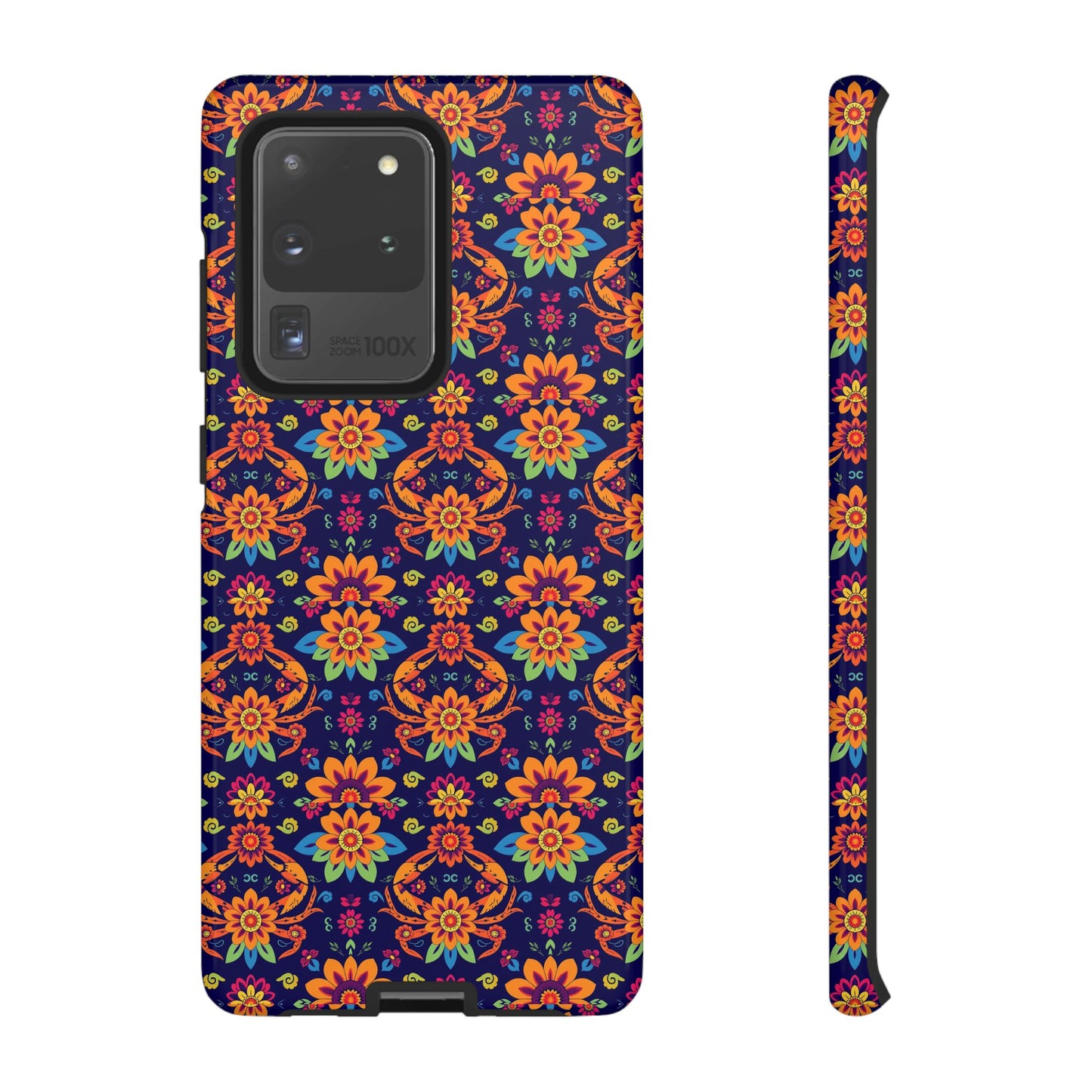 Tough Cases, Cancer, Zodiac, Flower Pattern