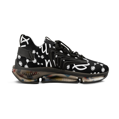 Men's Mesh Sneakers, Virgo Zodiac Sign, AOP, Black