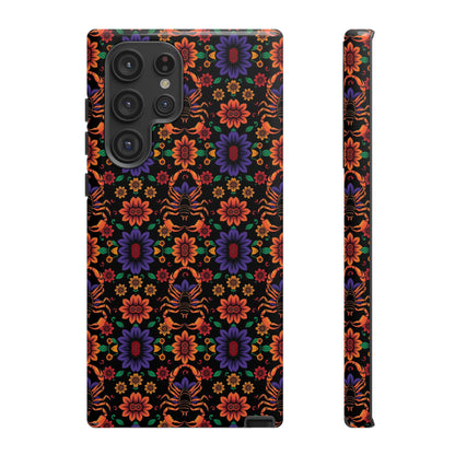 Tough Cases, Scorpio, Zodiac, Flower Pattern
