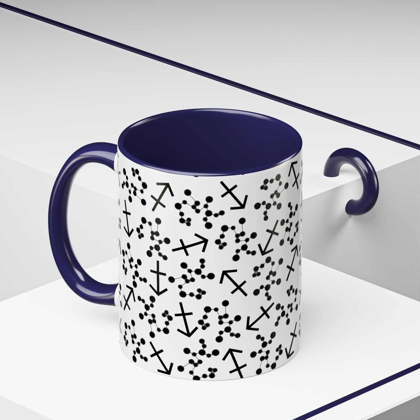 Accent Coffee Mug with the Sagittarius sign (11, 15oz)