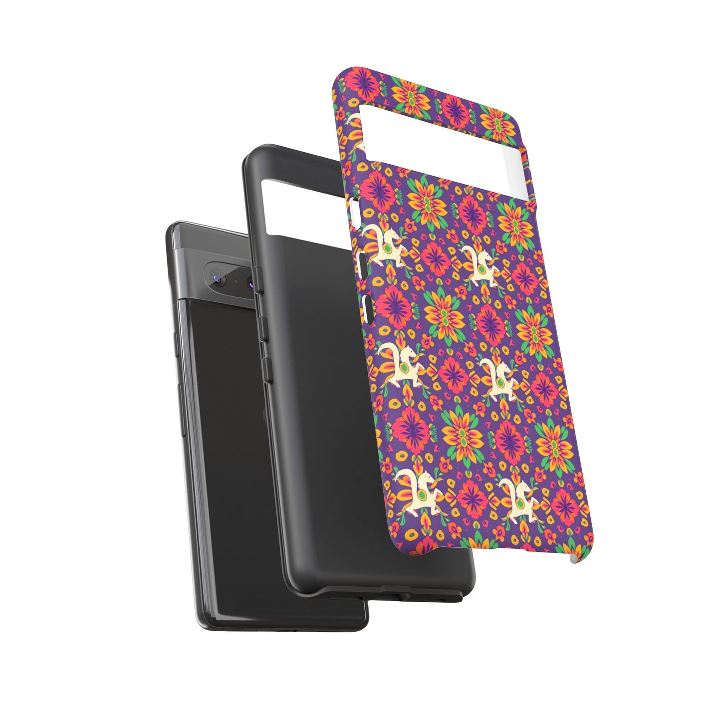 Tough Cases, Aquarius, Zodiac v1, Flower Pattern