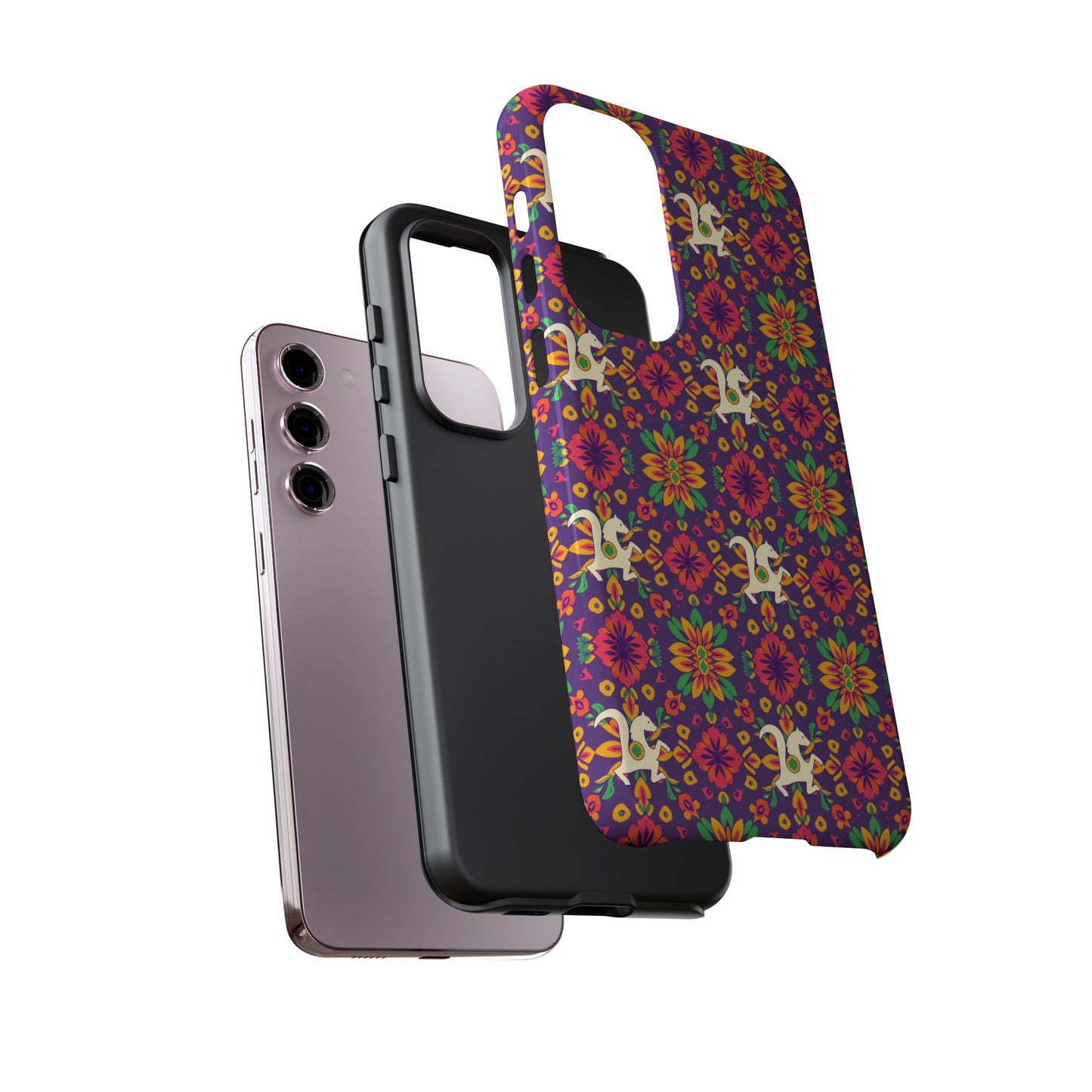 Tough Cases, Aquarius, Zodiac v1, Flower Pattern