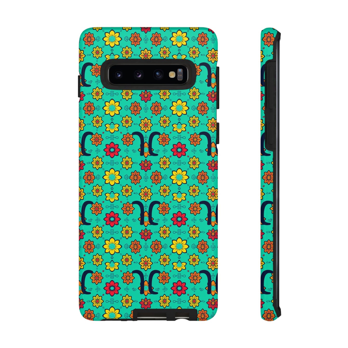 Tough Cases, Aquarius, Zodiac v2, Flower Pattern