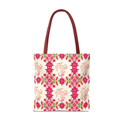 Tote Bag (AOP), Capricorn, Zodiac, Flower Pattern