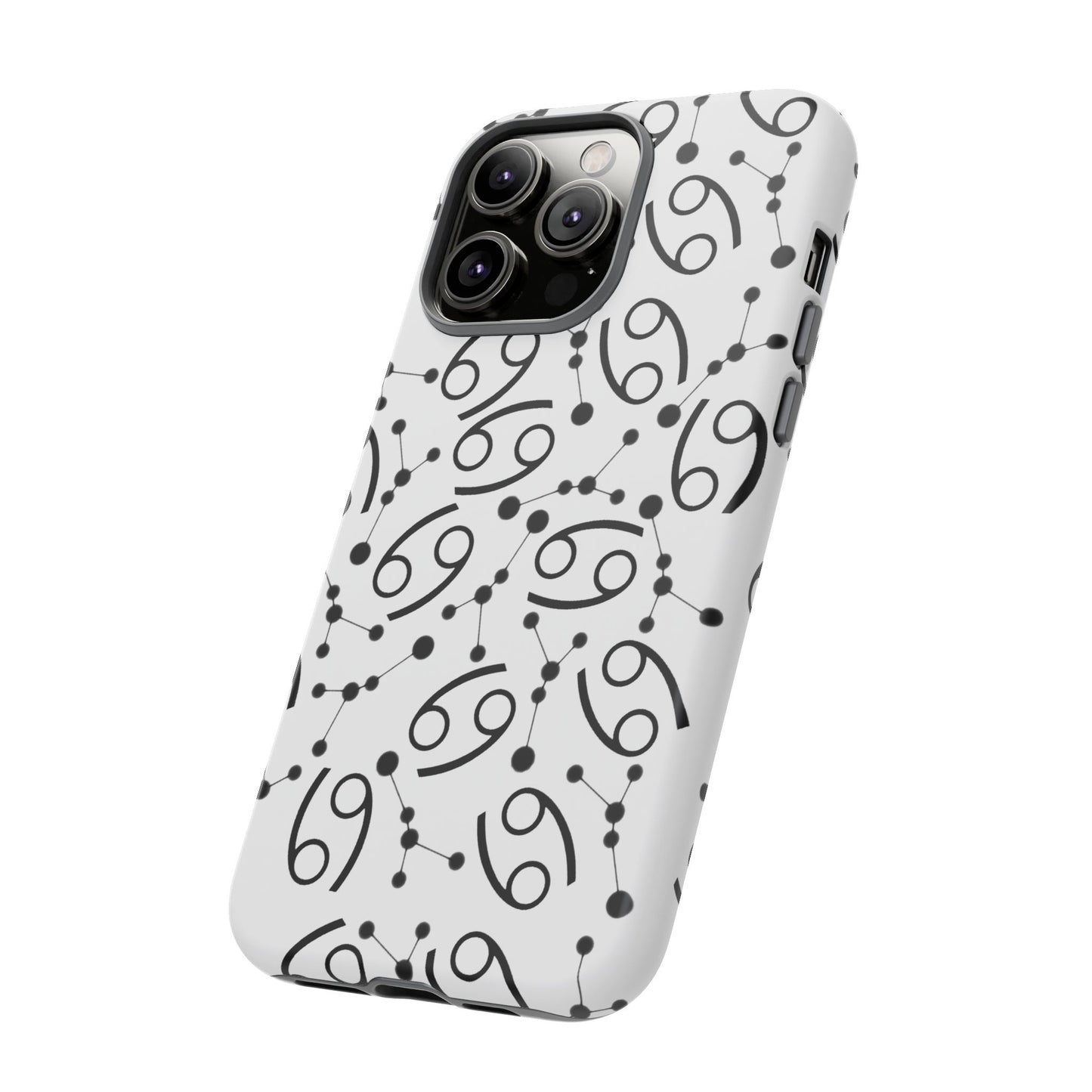 Tough Cases with the Cancer Zodiac sign for iPhone, Samsung Galaxy, and Google Pixel devices