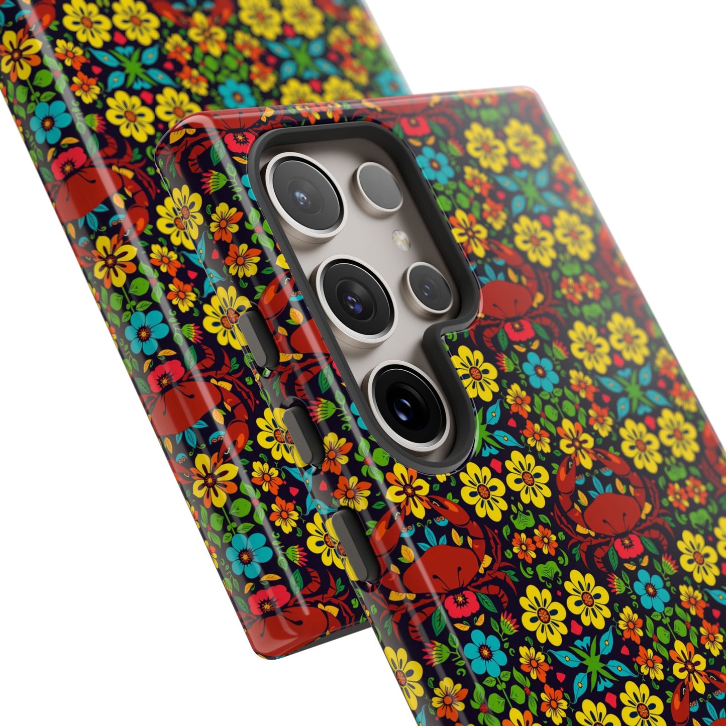 Tough Cases, Cancer, Zodiac v2, Flower Pattern