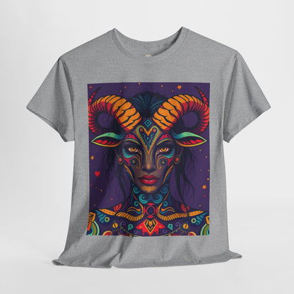 Unisex Heavy Cotton T-Shirt, Taurus, Zodiac v3, Sexy Art