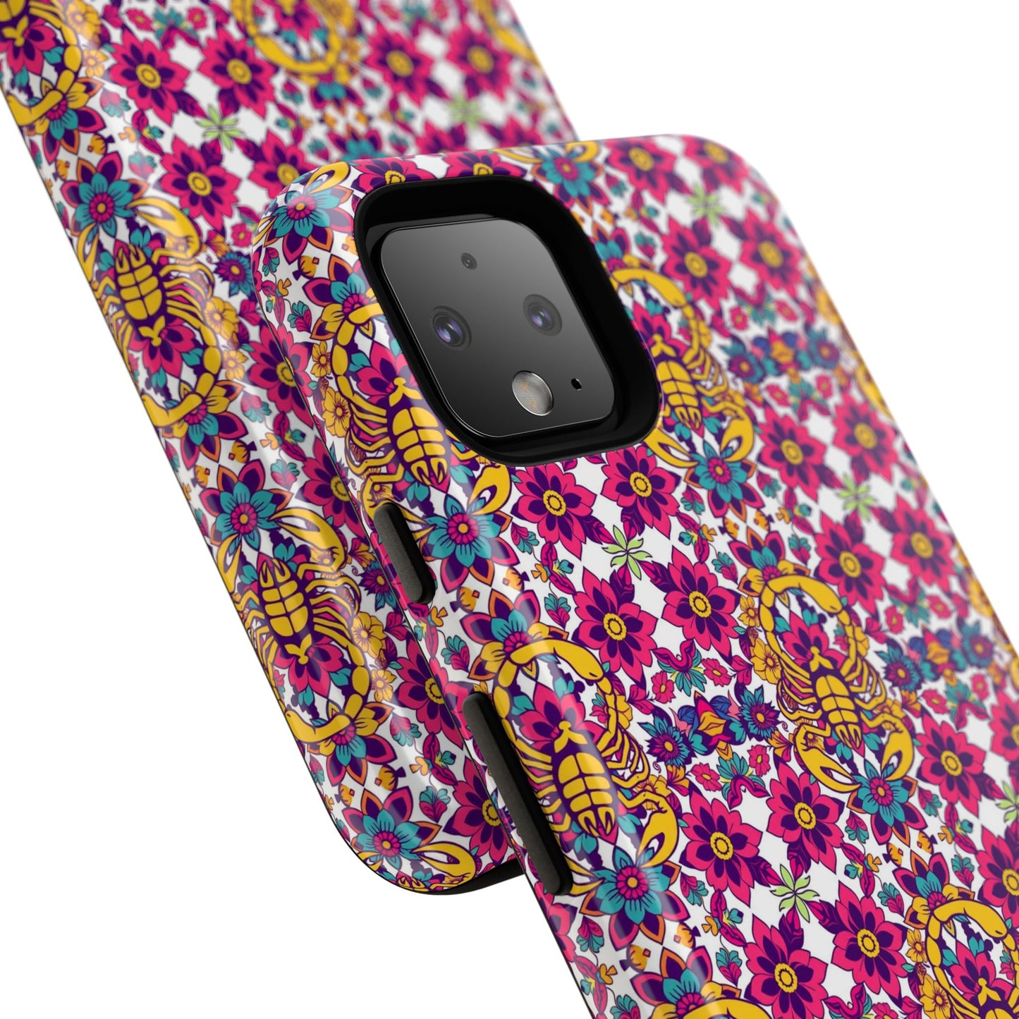 Tough Cases, Scorpio, Zodiac v2, Flower Pattern