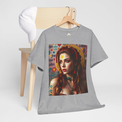 Unisex Heavy Cotton T-Shirt, Sagittarius, Zodiac, Sexy Art