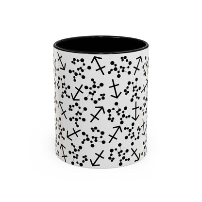 Accent Coffee Mug with the Sagittarius sign (11, 15oz)