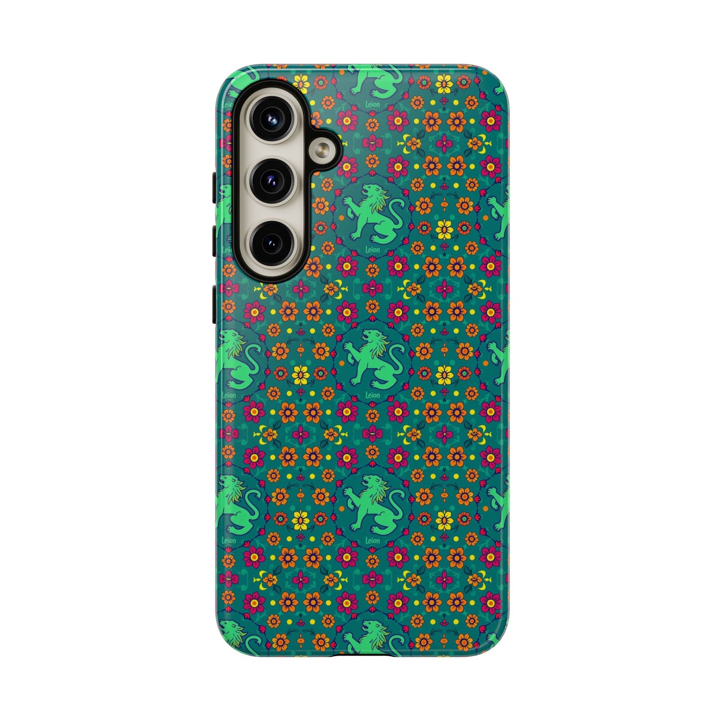 Tough Cases, Leo, Zodiac v3, Flower Pattern