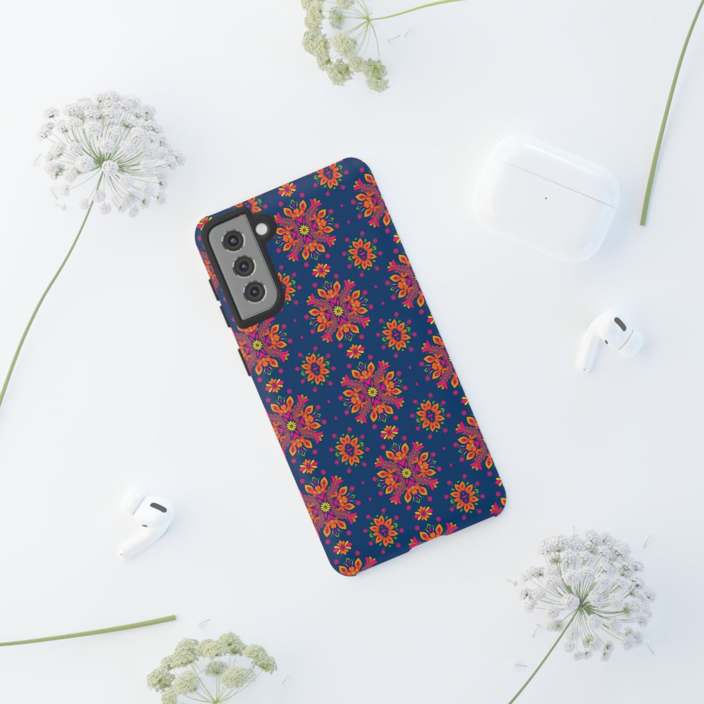 Tough Cases, Gemini, Zodiac v2, Flower Pattern