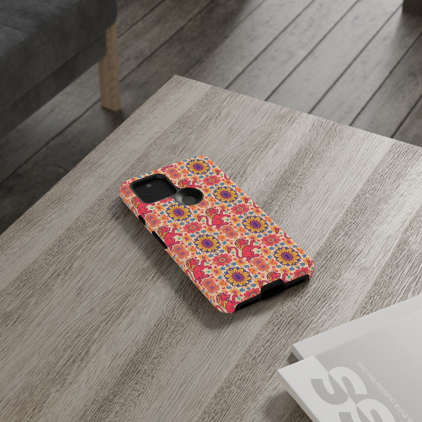 Tough Cases, Leo, Zodiac v1, Flower Pattern